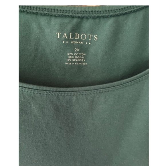 Talbots 2x dusty blue tank top - Picture 3 of 3